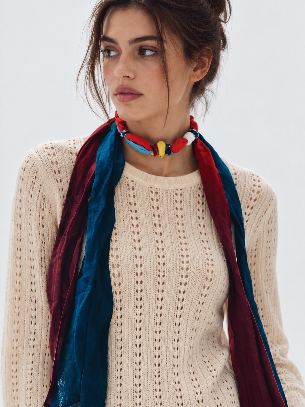 Zara Cotton Bead Scarf